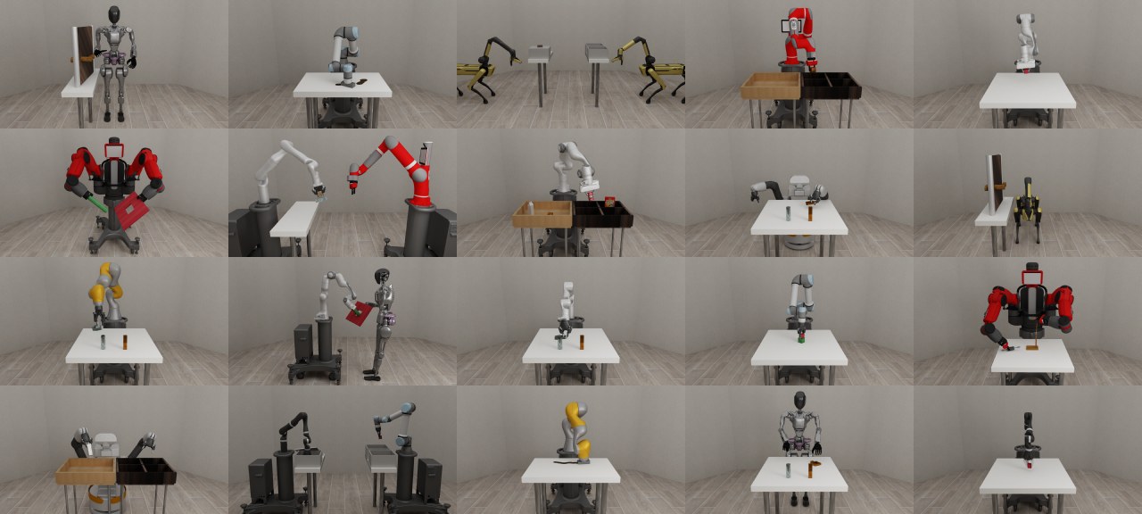 RoboSuite environment gallery from the paper